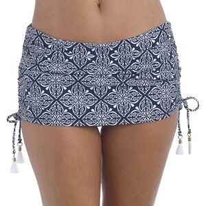 NWT La Blanca Swim Bottom with Ruched Sides Size 16